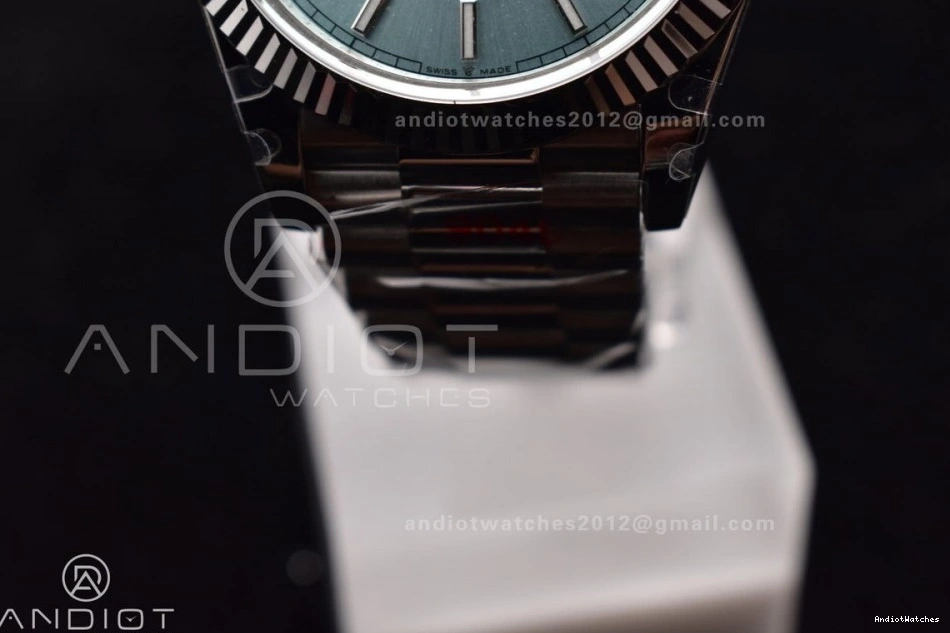 GMF Ice 40 A Weight Bracelet President Stick SS Dial Popular Blue 716 DayDate Gain on 0108